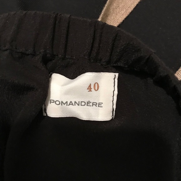Pomandère black and cream, silk tank - Picture 6 of 7